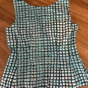 Kate Spade Tatiana Peplum Top L